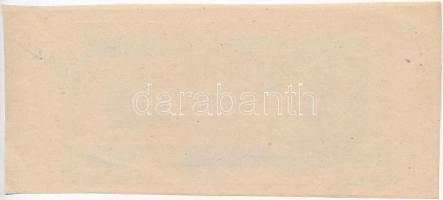 1946. 10Ft kefelenyomata a gépmester szignójával T:II-,III / 
Hungary 1946. 10 Forint proof-sheet w...