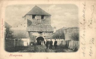 Korpona, Krupina; Várkapu. Trnovsky Károly tulajdona / castle gate (EK)