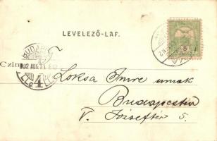 Léva, Levice; Várrom, Schulcz Ignác kiadása / castle ruins