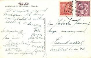 Végles, Véghles, Víglas; vár, kiadja Bartolomej Hercz / castle (EK)