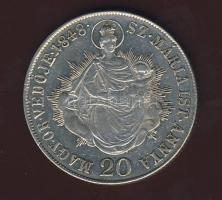 1848. 20kr Ag T:1/2+
