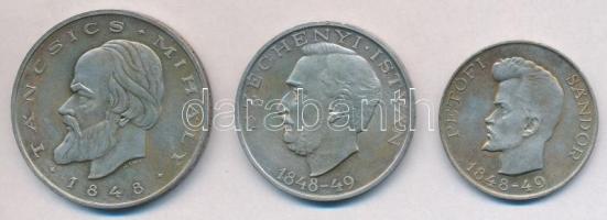 1948. 5Ft Ag "Petőfi" + 10Ft Ag "Széchenyi" + 20Ft Ag "Táncsics" - &qu...
