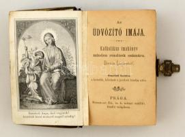 Donin Lajos: Az üdvözítő imája. Imakönyv. Prága, é.n., Bergmann. Első tíz oldal kijár, bakelit és fé...