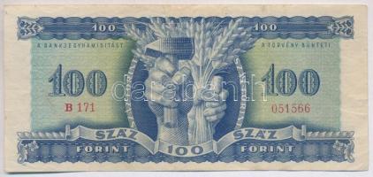 1946. 100Ft vízjeles papír T:III
Adamo F26