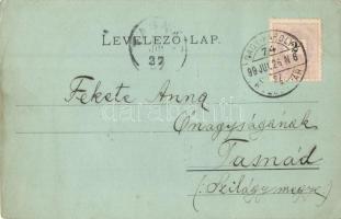 1899 Szamosújvár, Gherla; Főtér, kiadja Todorján Endre / main square (EK)