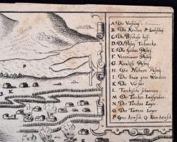 1598 Nagyvárad rézmetszetű látképe. Johann Sibmacher munkája az ,,Ortelius HIstorische Beschreibung ...