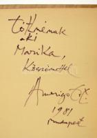 Vigorelli, Giancarlo: Amerigo Tot. Roma, 1978, Carte segrete (Autoritratto 17.). Amerigo Tot (Tóth I...