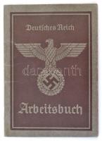 1939 III. Birodalom munkakönyv jó állapotban / Deutsches Reich / German Empire Arbeitsbuch / Workers book