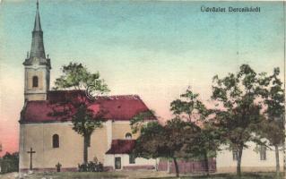 Dercsika, Jurová; templom. Brunner Adolf fényképész kiadása / church