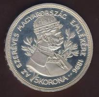 1896. 5K Ag "Millenium-Ferenc József" fantáziaveret (Artex) T:PP pici ph.
