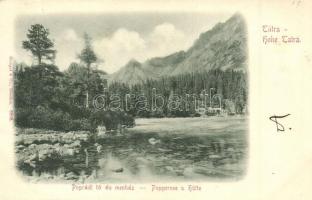 1898 Tátra, Poprádi tó és menház / lake and rest house (Rb)