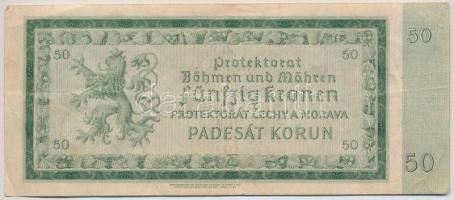 Német 3. Birodalom / Cseh-Morva Protektorátus 1940. 50K T:III
German Third Reich / Protectorate of ...