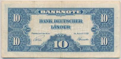 NSZK 1949. 10M T:III
FRG 1949. 10 Mark C:F
Krause 16