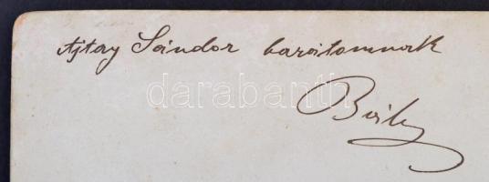 cca 1890-1900 Tél vadászat, csoportkép, keményhátú fotó, a hátoldalán ajándékozási sorokkal Ajtay Sá...