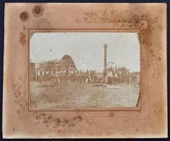 cca 1890-1900 Aratók, csoportkép, keményhátú fotó, kissé viseltes kartonnal, 20x24 cm