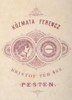 cca 1890-1900 Családi fotó, Kózmata Ferenc, Pest, 16x11 cm