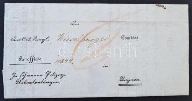 1876 Felbontatlan levél, német nyelvű, viasz záró pecséttel, jó állapotban.