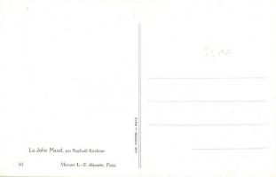 La Jolie Maud / Erotic nude art postcard. Marque L-E depose 50. s: Raphael Kirchner
