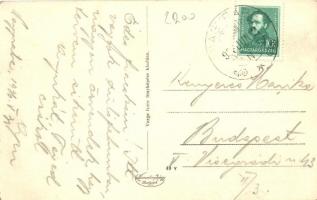 Nagyrábé, utcakép református templommal. Varga Imre fényképész kiadása