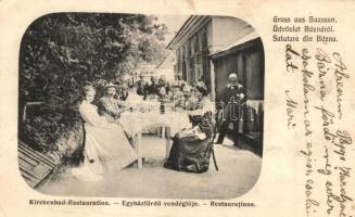 Báznafürdő, Baile Bazna; Egyházfürdő vendéglője / Kirchenbad-Restauration / spa restaurant (EK)