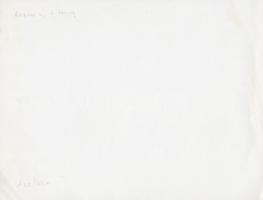 cca 1970 Ács Irén (1924-2015): Szepesi György és Vitray Tamás, fotó, hátulján feliratozva, 18,5×24 c...