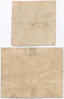 Komárom 1849. 5kr 3mm-es betűk + 10kr 3mm-es betűk T:III / Hungary / Komárom 1849. 5 Kreuzer 3mm wid...