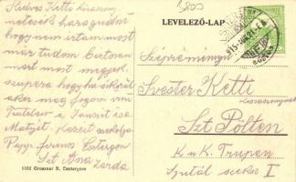 Kovácspatak, Kovacov; üdülőhely vasútállomással. Groszner B. kiadása / spa with railway station