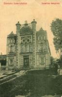 Székelyhíd, Sacueni; Izraelita templom, zsinagóga. Dubay Emánuel és Szentes Antal kiadása 2262. / synagogue (EK)