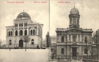 Sopron, Orthodox izraelita és Izraelita templom. zsinagógák (fa)