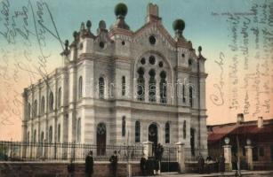 Dés, Dej; Orthodox Izraelita templom, zsinagóga. Gálócsi Samu kiadása / synagogue (EK)