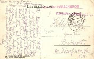 Arad, Rónai János Központi Szállodája, Autóbusz Neumann M. és Scheiber Lajos reklámjaival. Ruhm ödön...