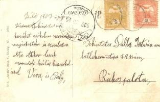 Egyed, Paplak, kastély, Braun J. és Őzv. Rehberger Lipótné vegyeskereskedése, templom, Fő utca (kis ...