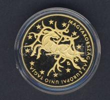 2004. 50.000Ft Au 13,964g "EU" díszdobozban T:PP CSak 7000db !