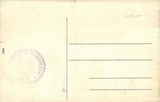 Tasnád, utcakép Ifj. Antal Imréné, Rakottyai Lujza fűszerkereskedésével / street view, shop (gyűrődé...