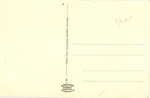 Tüskevár, Római katolikus iskola és templom, özv. Löffler Sándorné vegyeskereskedése és kiadása