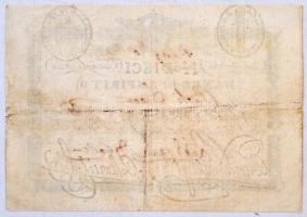 Olasz államok / Római Köztársaság / Francia megszállás 1798. 10P "Banco di S. Spirito" víz...