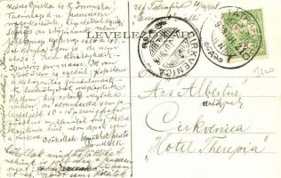 Újtátrafüred, Novy Smokovec; utca részlet, Kertész Tódor üzlete / street, shop