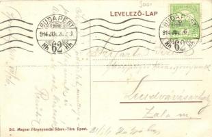 1907 Szépfalu, Sunava; Május elsejei ünnepség, gyerekek csoportképe. Kiadja Schmidt és Klepp / festi...