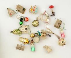 cca 1930 20 db régi karácsonyfadísz, szép állapotban