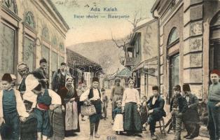 Ada Kaleh, Bazár részlet törökökkel / bazaar with Turkish people (fl)
