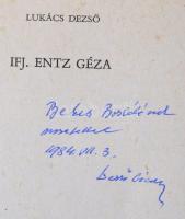 Lukács Dezső: Ifj. Entz Géza. Múlt Magyar Tudósai. Bp., 1984, Akadémia Kiadói. Kiadói egészvászon kö...