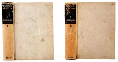 Márai Sándor: A féltékenyek 1-2. Bp., 1937, Révai. Kiadói egészvászon kötés, megviselt állapotban, kopottas, foltos borítóval, sérült gerinccel, laza fűzéssel. A szerző által aláírt első kiadás.