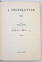 Márai Sándor: A féltékenyek 1-2. Bp., 1937, Révai. Kiadói egészvászon kötés, megviselt állapotban, k...