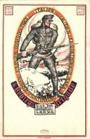 6. Gebirgs Brigade. K.u.K. Inf. Bataillon 6.38.42.50.81; Athenaeum Rt. / K.u.K. Mountain Brigades art postcards s: Imre Gábor