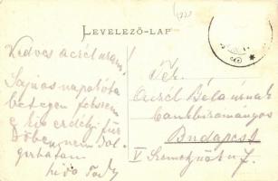 Bázna, Bazna, Baassen; Sétatér, étterem kerthelyisége / promenade, restaurant garden