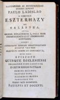 Adamus Viser (Vizer Ádám (1743-1803)): Hermeneutica Sacra Novi Testamenti Pars 1. Budae, 1784, Typis...