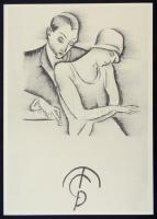 Molnár C. Pál (1894-1981): Vágyakozás, kis szériás ofszet, 30×21 cm