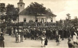 1936 Kelemér, Hősök emlékművének és országzászlónak a felavatási ünnepsége, photo