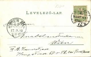 Budapest II. Szent Lukács fürdő, gyógyudvar, iszapfürdő, lépcsőház, nagyszálloda, belső. Art Nouveau...