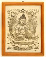 Shiva, nyomat, üvegezett kereteben, 29×22 cm